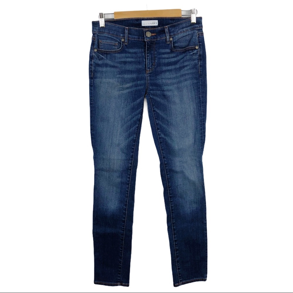 LOFT Modern Skinny Mid Wash Blue Jeans Size 27/4